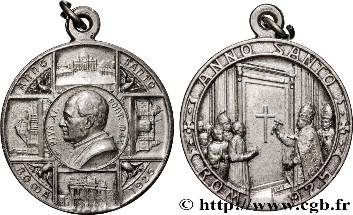 VATIKAN - PIE XI. (Achille Ratti) Médaille, Année sainte fVZ
