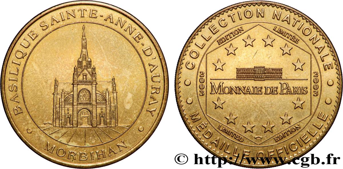 QUINTA REPUBBLICA FRANCESE Médaille touristique, Basilique Sainte-Thérèse, Lisieux q.SPL