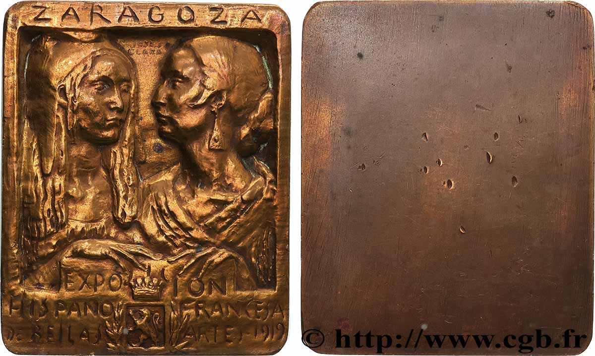 ESPAGNE Plaquette, Exposition hispano-française des Beaux-Arts TTB