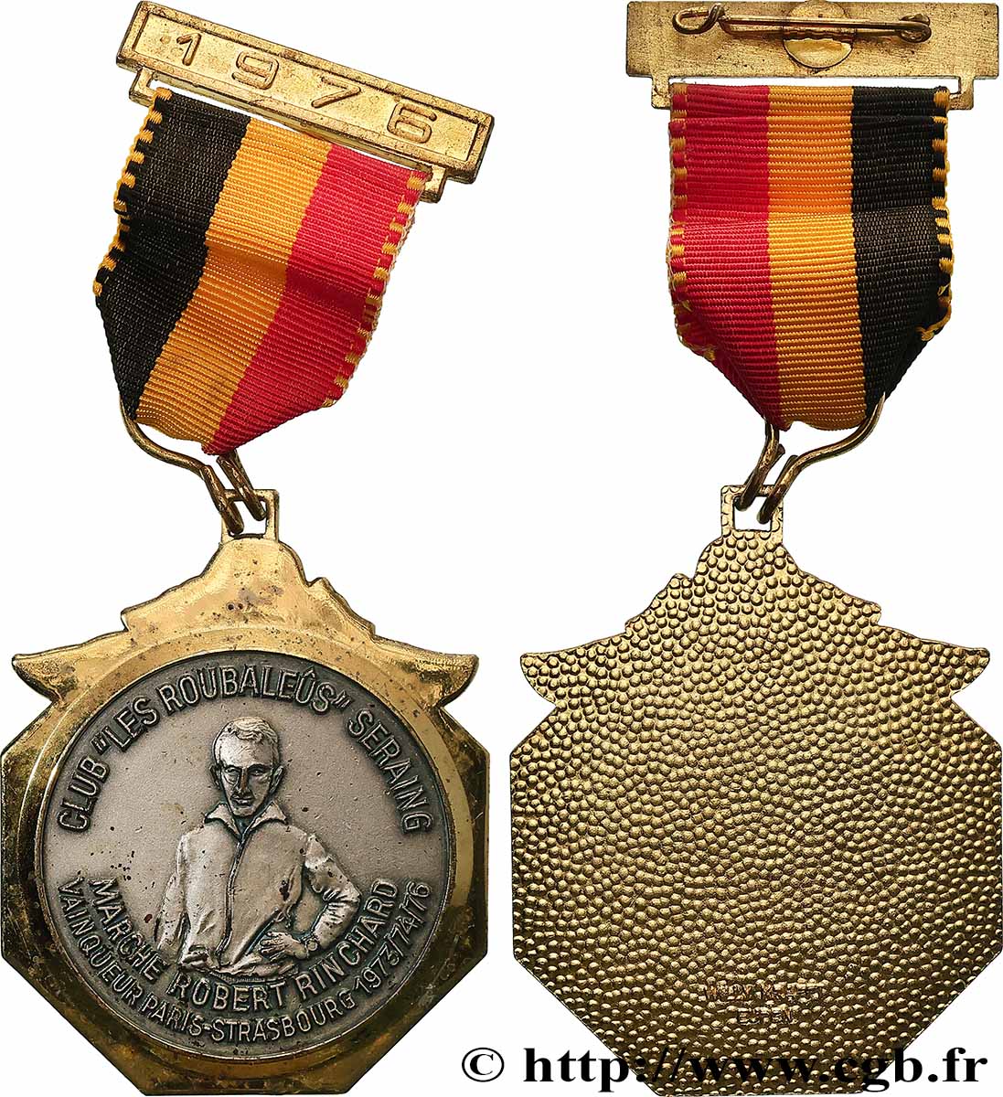 BELGIQUE - ROYAUME DE BELGIQUE - BAUDOUIN Ier Médaille, Club les Roubaleus, Robert Richard XF