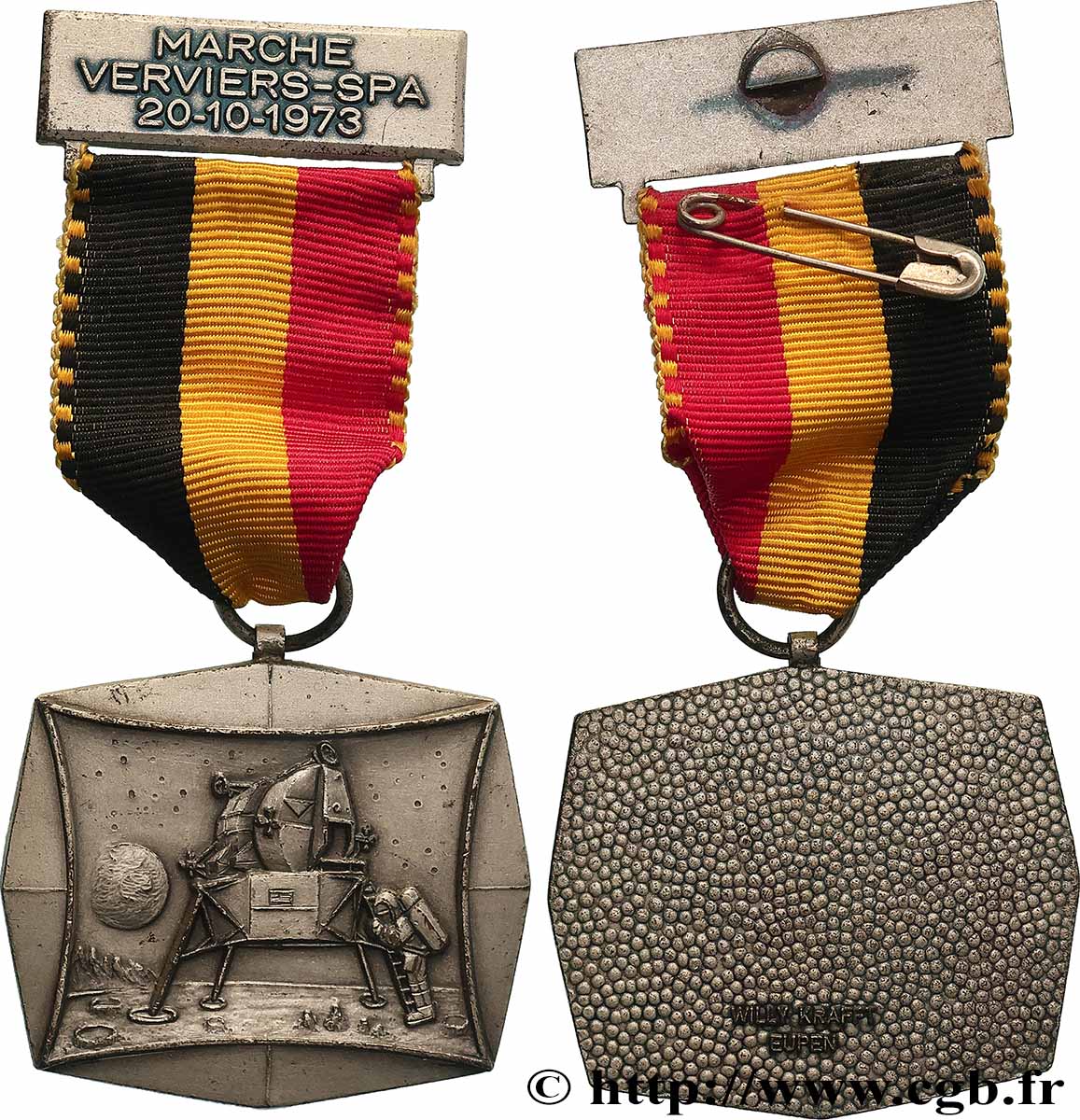BELGIUM - KINGDOM OF BELGIUM - BAUDOUIN I Médaille, Marche verviers SPA AU