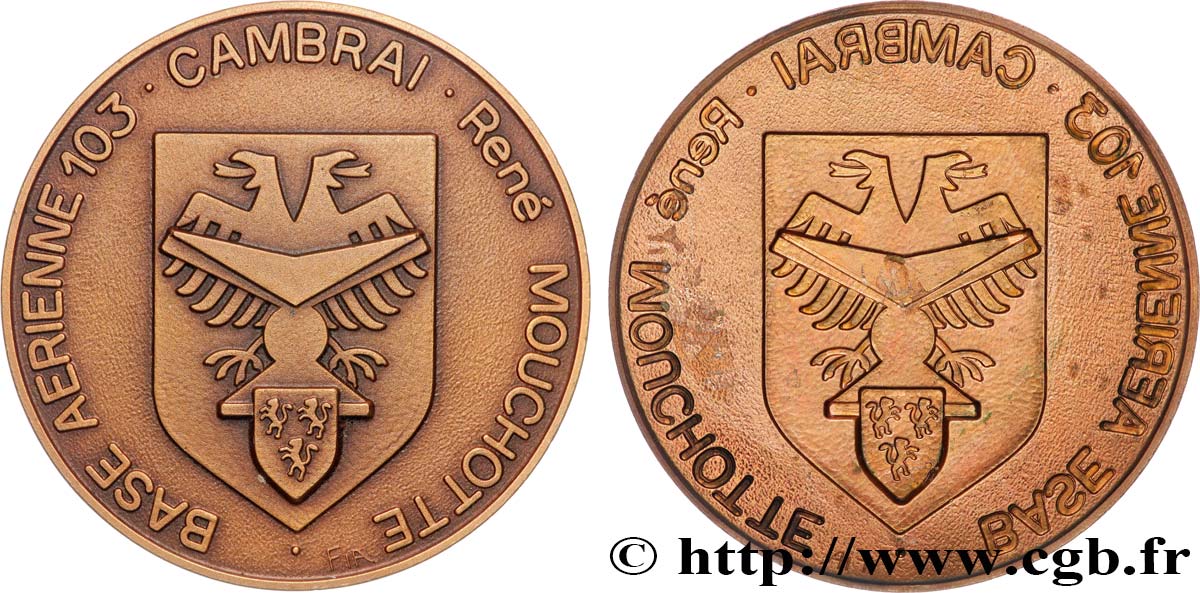 FRANKREICH Médaille, Base aérienne 103, René Mouchette VZ