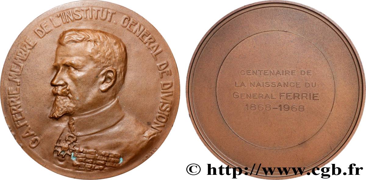 FUNFTE FRANZOSISCHE REPUBLIK Médaille, Gustave Ferrié fVZ