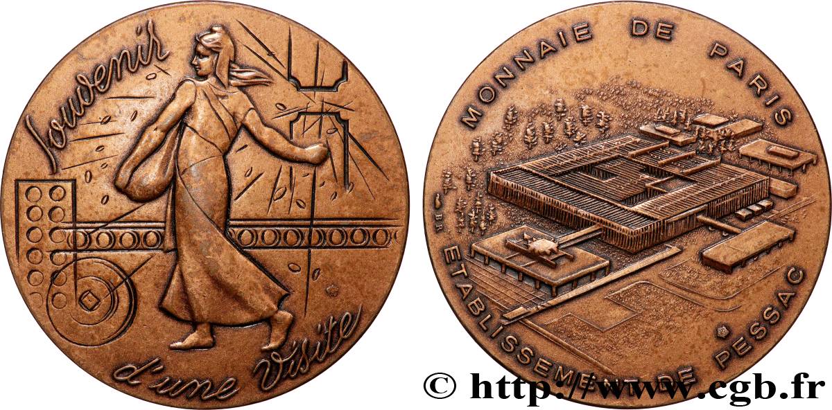 V REPUBLIC Médaille de Visite, Pessac AU