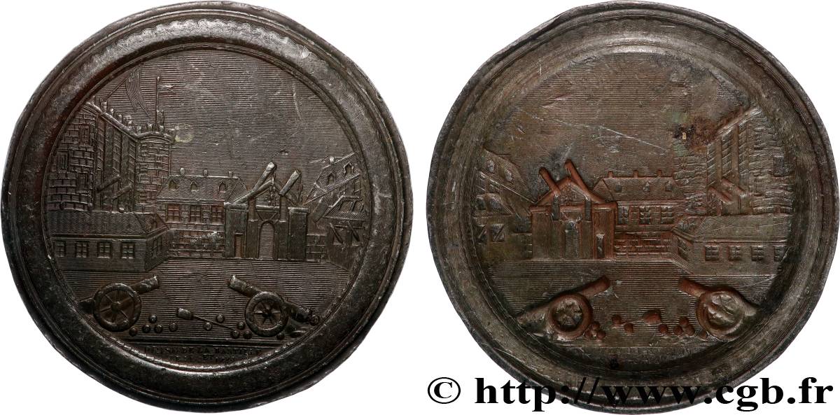 FRENCH CONSTITUTION - NATIONAL ASSEMBLY Médaille, Prise de la Bastille, tirage uniface XF