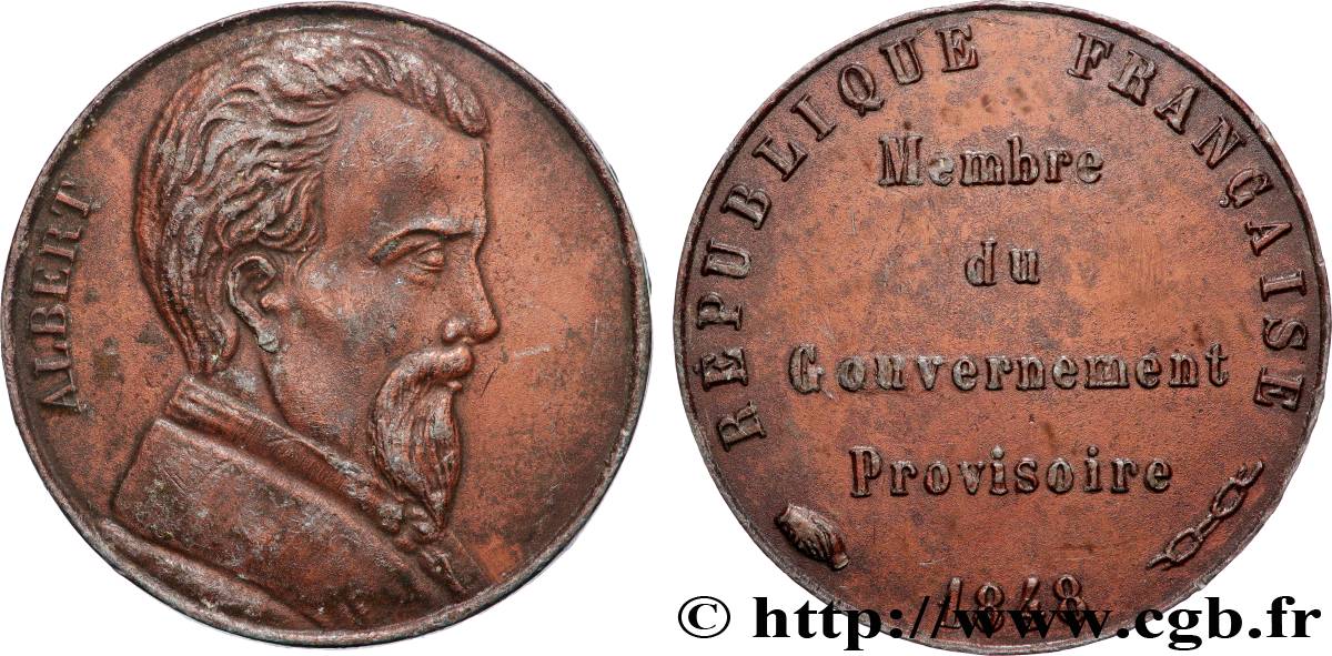 SECOND REPUBLIC Médaille, Albert, Membre du gouvernement provisoire AU