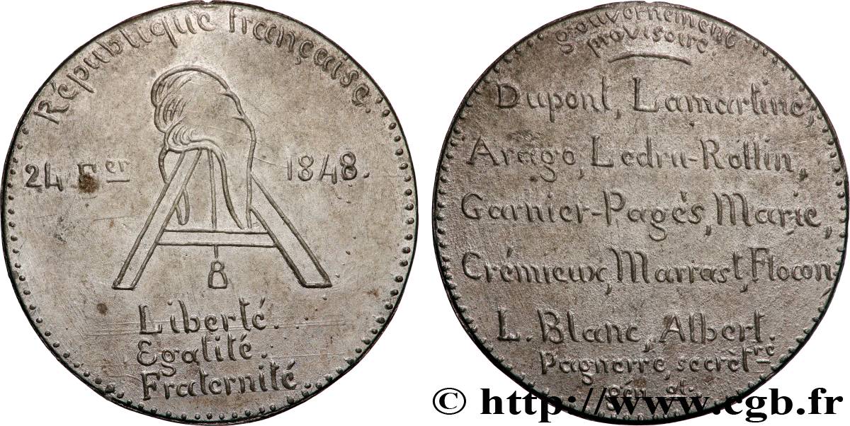 SECOND REPUBLIC Médaille, Gouvernement provisoire de février AU