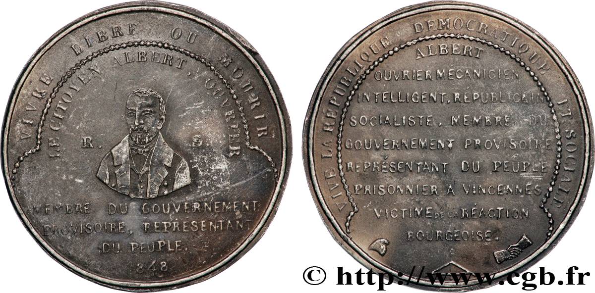DEUXIÈME RÉPUBLIQUE Médaille, Arrestation d’Albert Martin fVZ