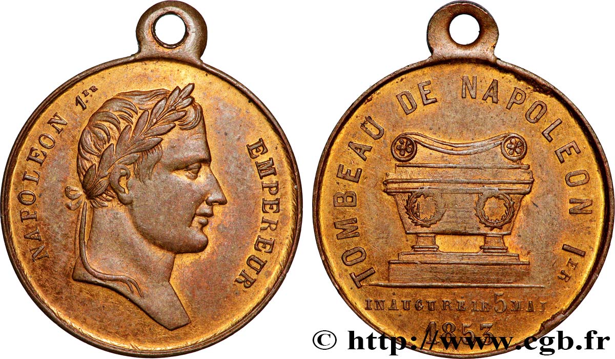 ZWEITES KAISERREICH Médaille, Inauguration du tombeau de Napoléon Ier fVZ