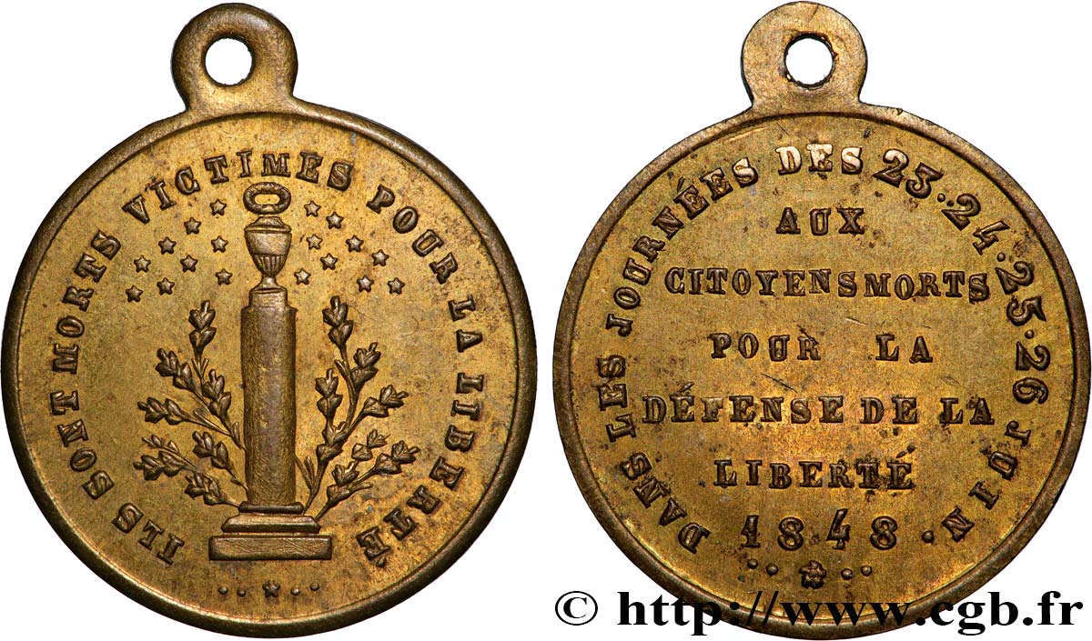 DEUXIÈME RÉPUBLIQUE Médaille, Journées de Juin SS