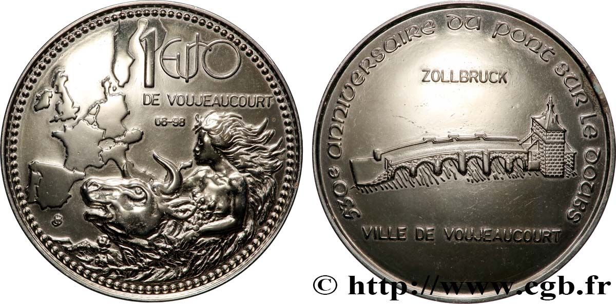 EUROPA Médaille, 530e anniversaire du pont sur le doubs MBC+
