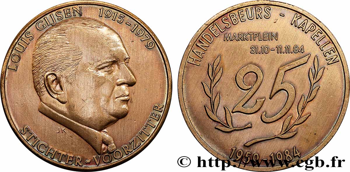 BELGIUM - KINGDOM OF BELGIUM - BAUDOUIN I Médaille, Louis Gijsen AU