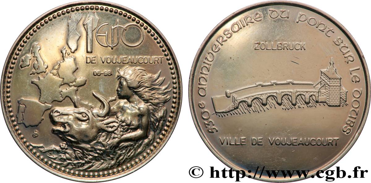 EUROPA Médaille, 530e anniversaire du pont sur le doubs q.SPL