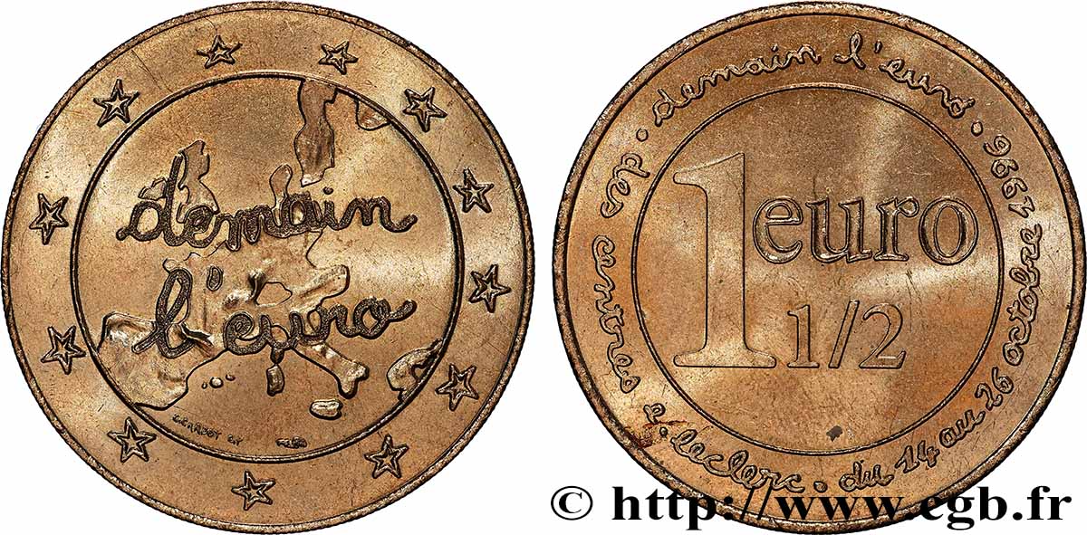 QUINTA REPUBBLICA FRANCESE Médaille, Demain l’euro q.SPL