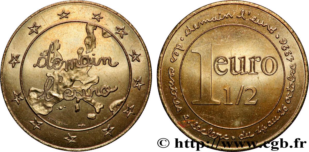 CINQUIÈME RÉPUBLIQUE Médaille, Demain l’euro TTB+