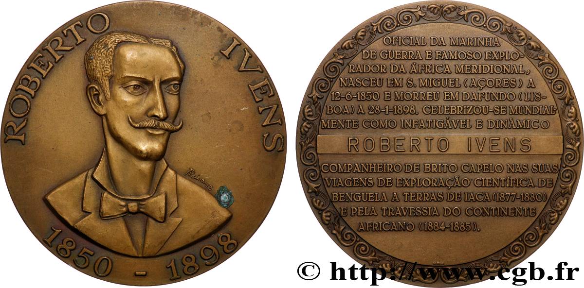 PORTUGAL Médaille, Roberto Ivens, n°27 fVZ
