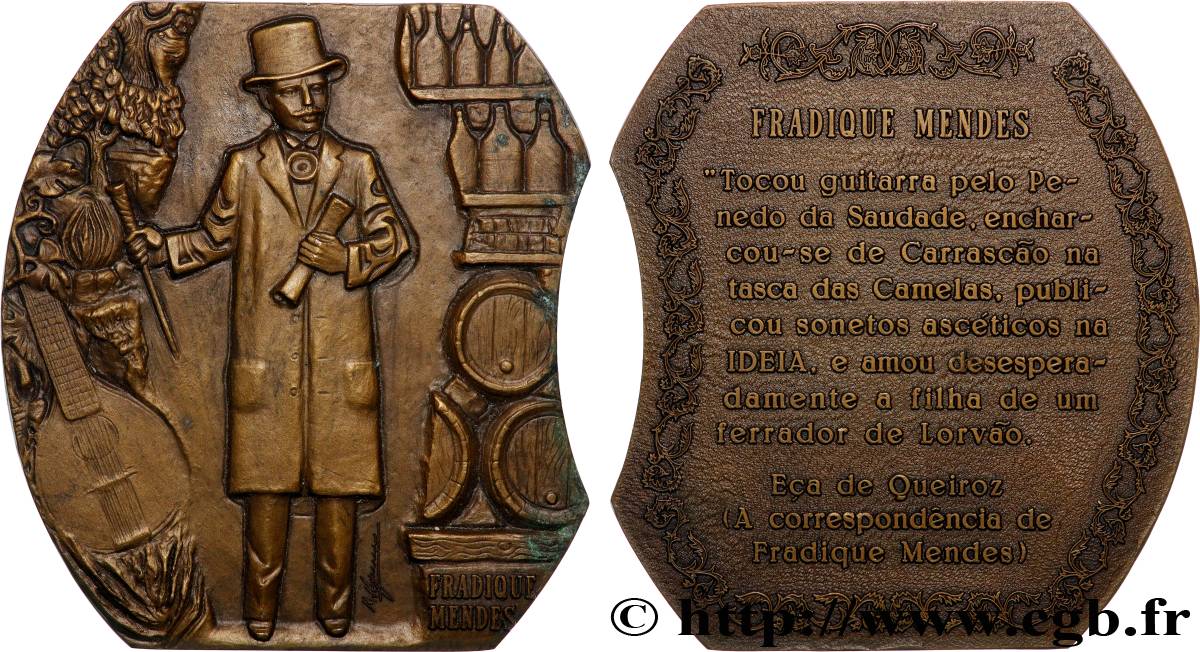 PORTUGAL Plaquette, Fradique Mendes, n°241 VZ