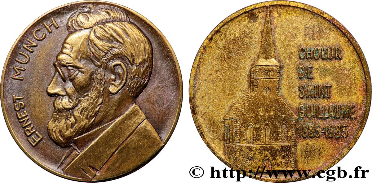 QUINTA REPUBBLICA FRANCESE Médaille, Ernest Münch q.SPL