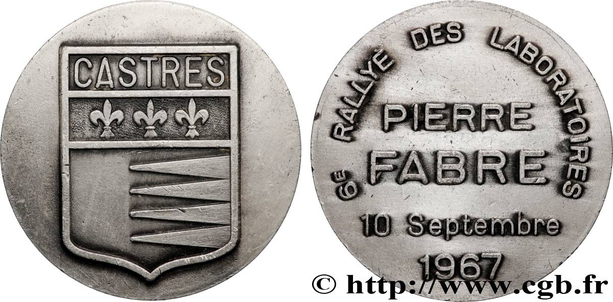QUINTA REPUBBLICA FRANCESE Médaille, Castres q.SPL