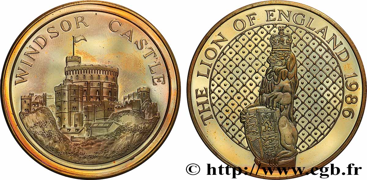 GREAT-BRITAIN - ELIZABETH II Médaille, Château de Windsor AU