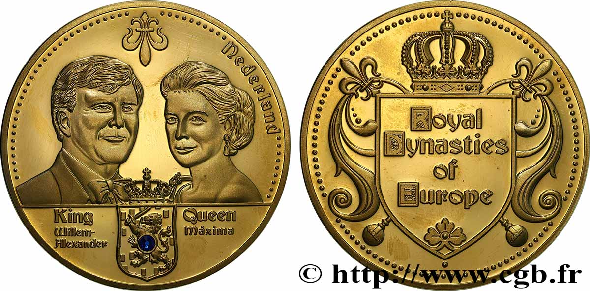EUROPA Médaille, Willem-Alexander et Máxima des Pays-Bas SPL