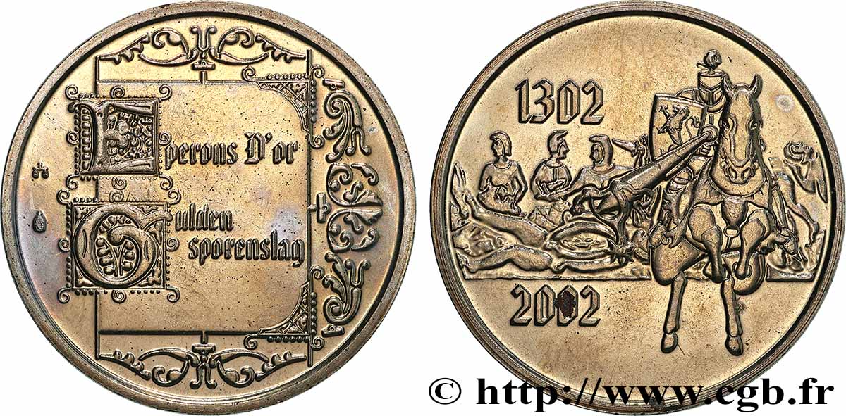 BELGIEN Médaille, 700e anniversaire de la Bataille de Courtrai VZ