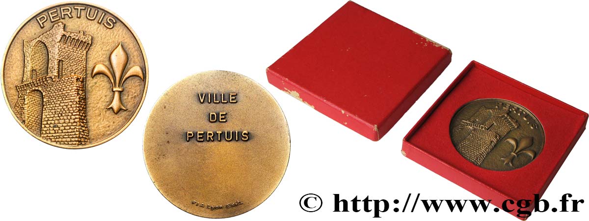 VILLES ET MAIRIES Médaille, Pertuis AU