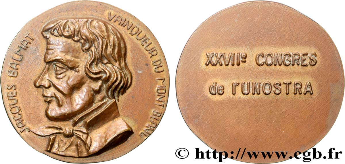 VARIOUS CHARACTERS Médaille,Jacques Balmat AU