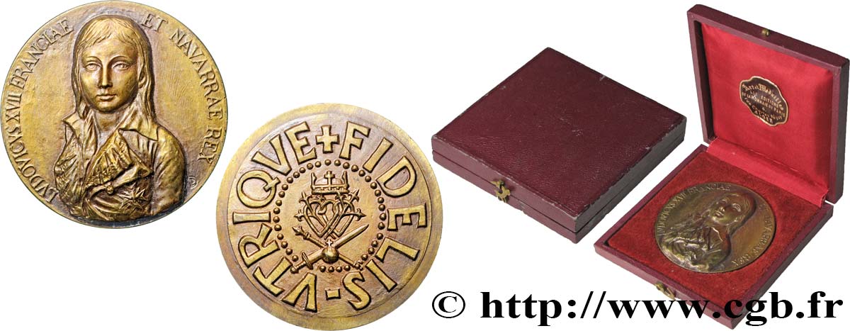 LOUIS XVII Médaille, Louis XVII, l’orphelin du Temple AU