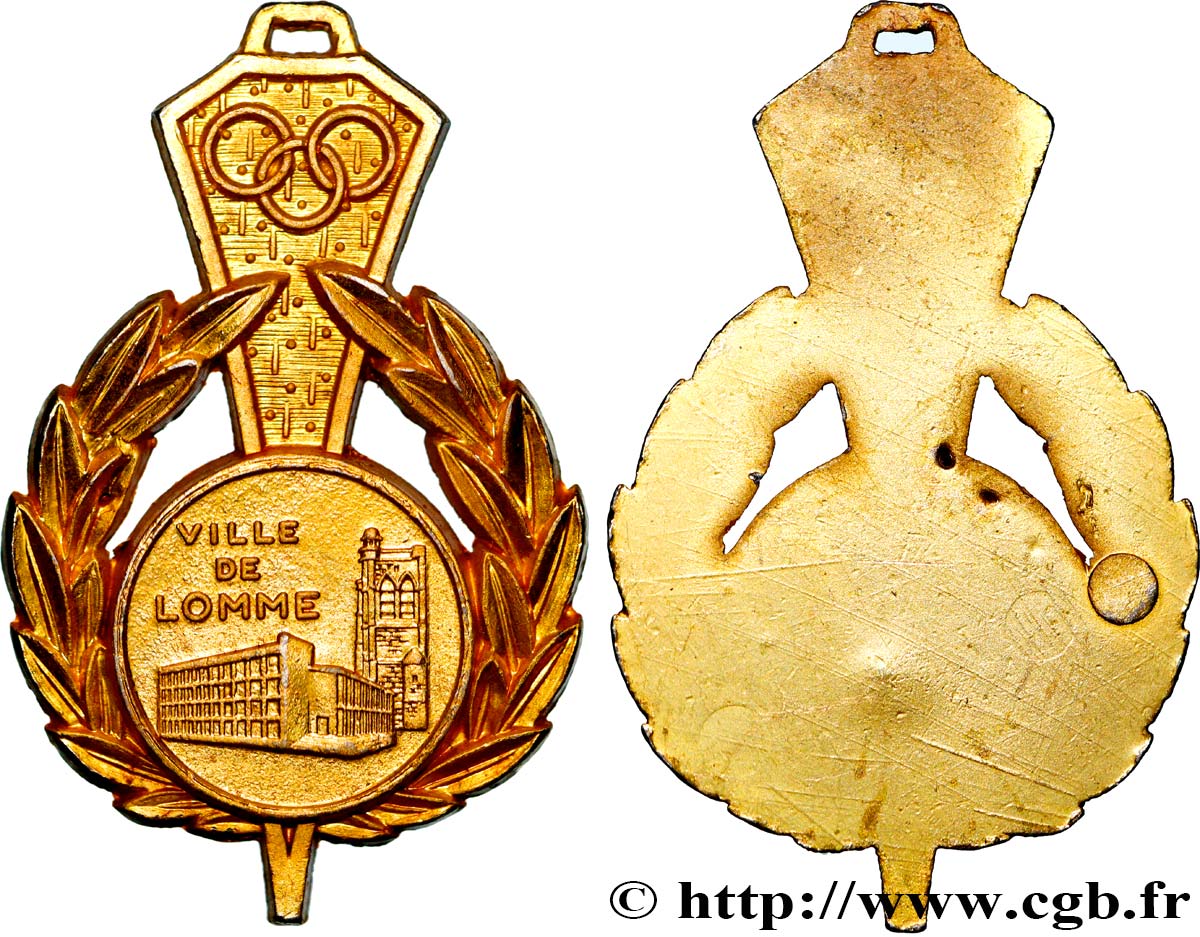VILLES ET MAIRIES Médaille, Ville de Lomme AU