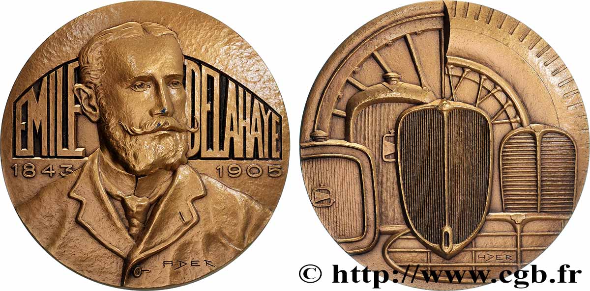 CINQUIÈME RÉPUBLIQUE Médaille, Emile Delahaye SUP
