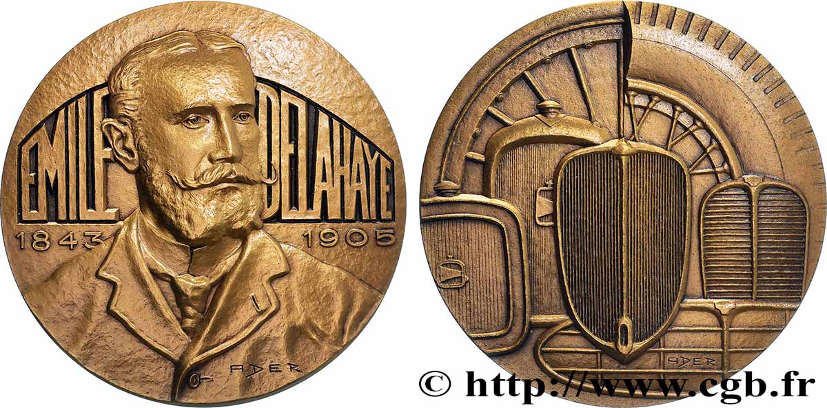 V REPUBLIC Médaille, Emile Delahaye AU