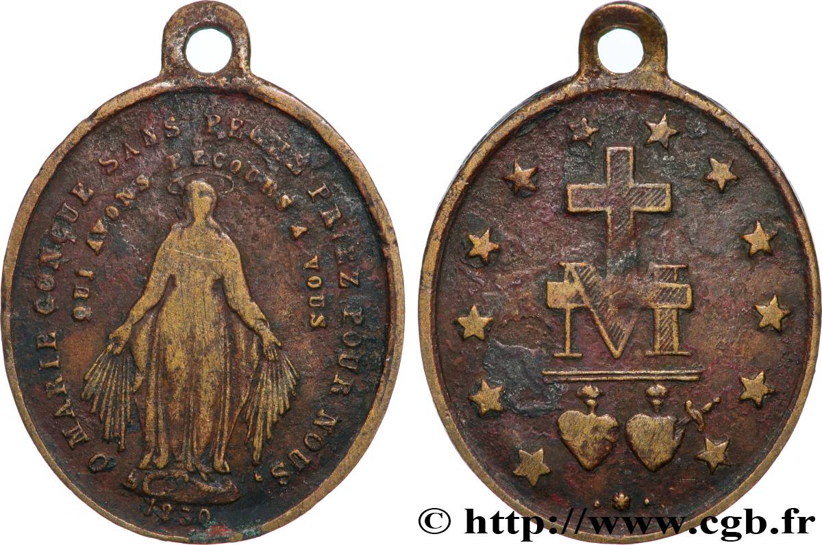 MÉDAILLES RELIGIEUSES Médaille, Vierge Marie XF