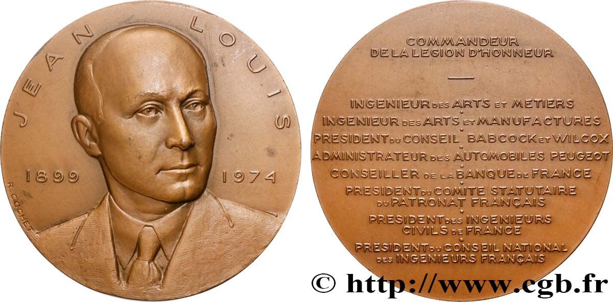 V REPUBLIC Médaille, Jean Louis AU