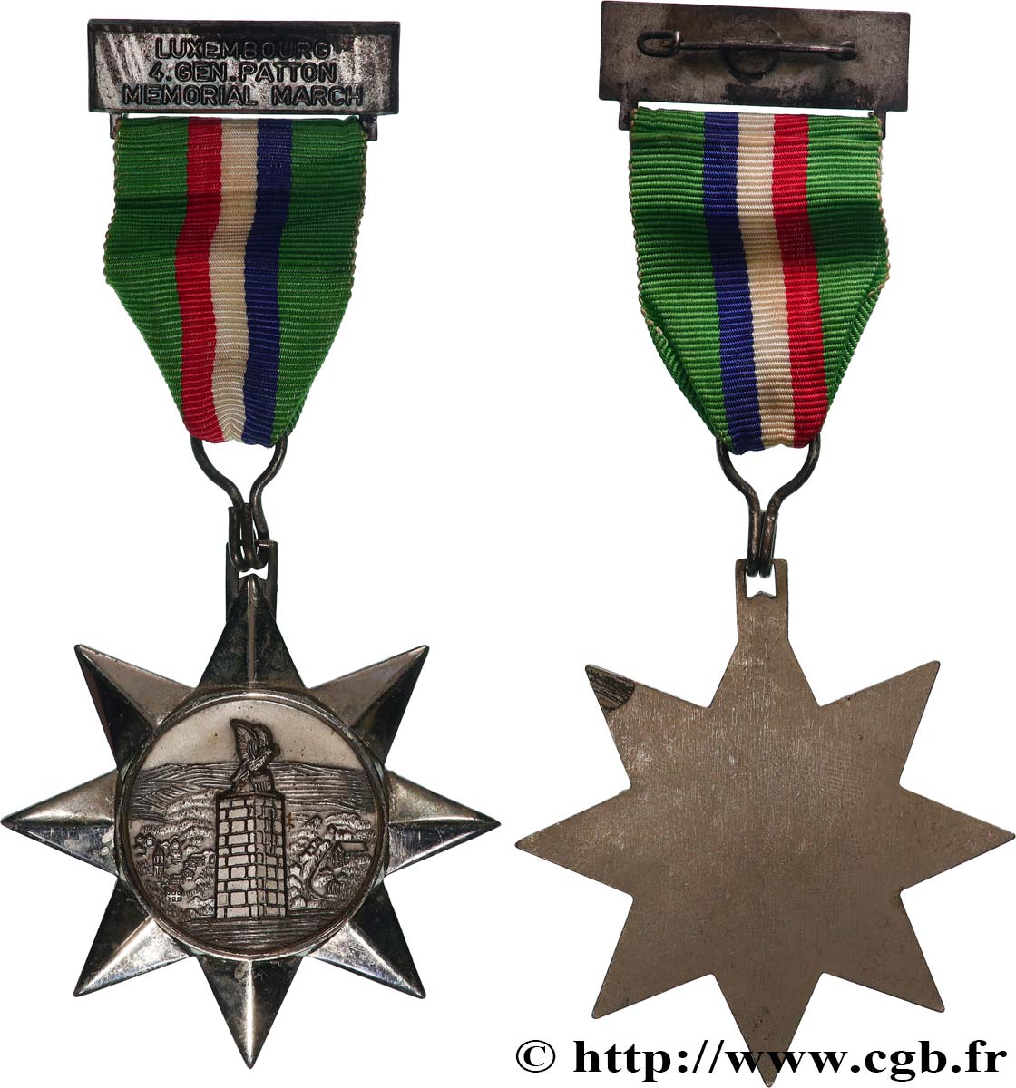 LUXEMBOURG Médaille, Le monument Patton AU