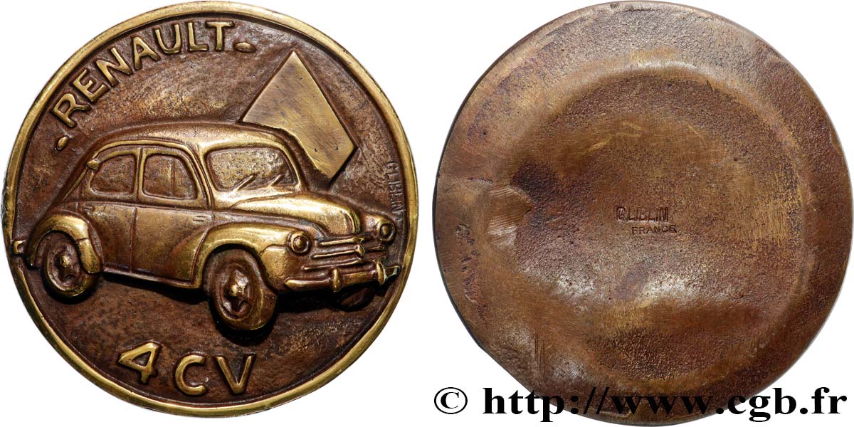 AUTOMOBILES ET VOITURES - PILOTES ET INVENTIONS Fonte, 4CV de Renault AU