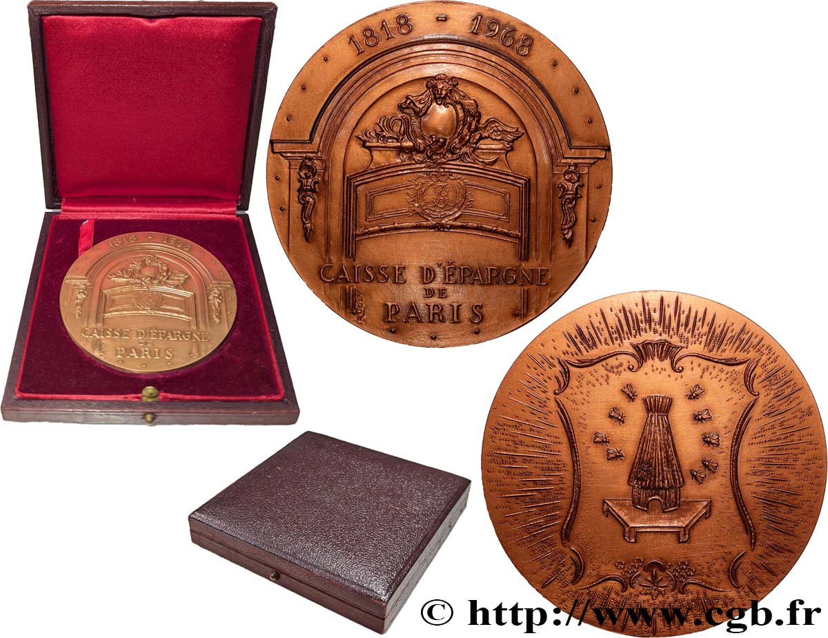 SAVINGS BANKS / CAISSES D ÉPARGNE Médaille, 150 ans de la Caisse d’Épargne MS