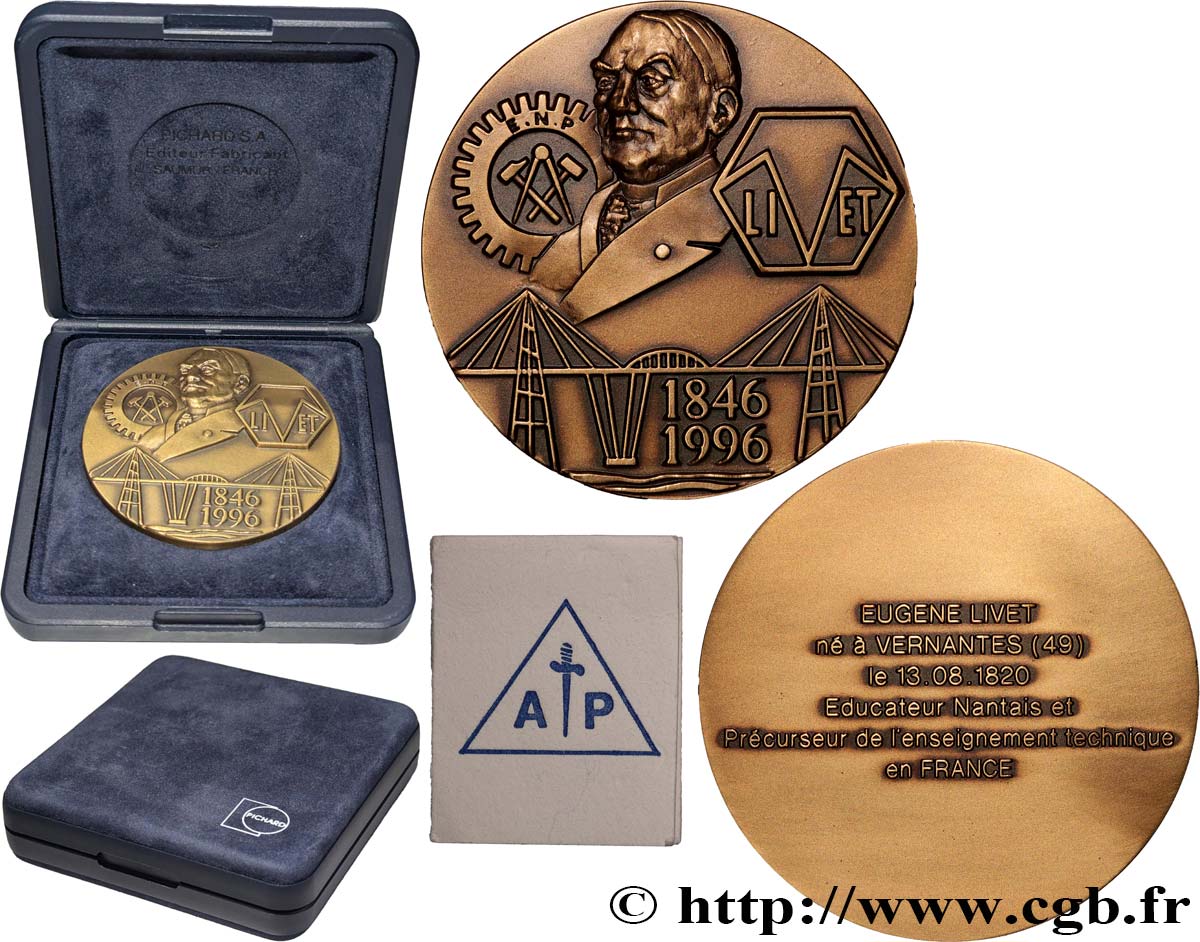 V REPUBLIC Médaille, Eugène Livet AU