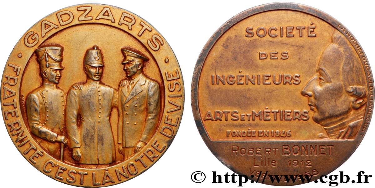 IV REPUBLIC Médaille de récompense, Société des ingénieurs AU/AU