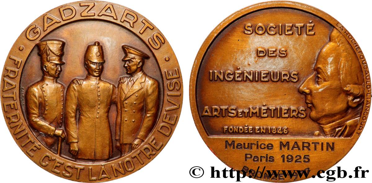 V REPUBLIC Médaille de récompense, Société des ingénieurs AU