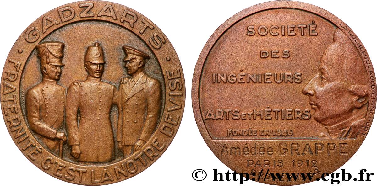 V REPUBLIC Médaille de récompense, Société des ingénieurs AU