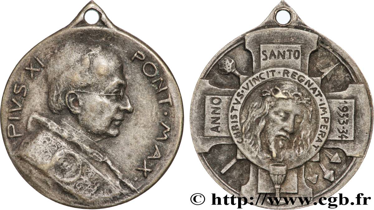 VATICAN - PIUS XI (Achille Ratti) Médaille, Année sainte XF