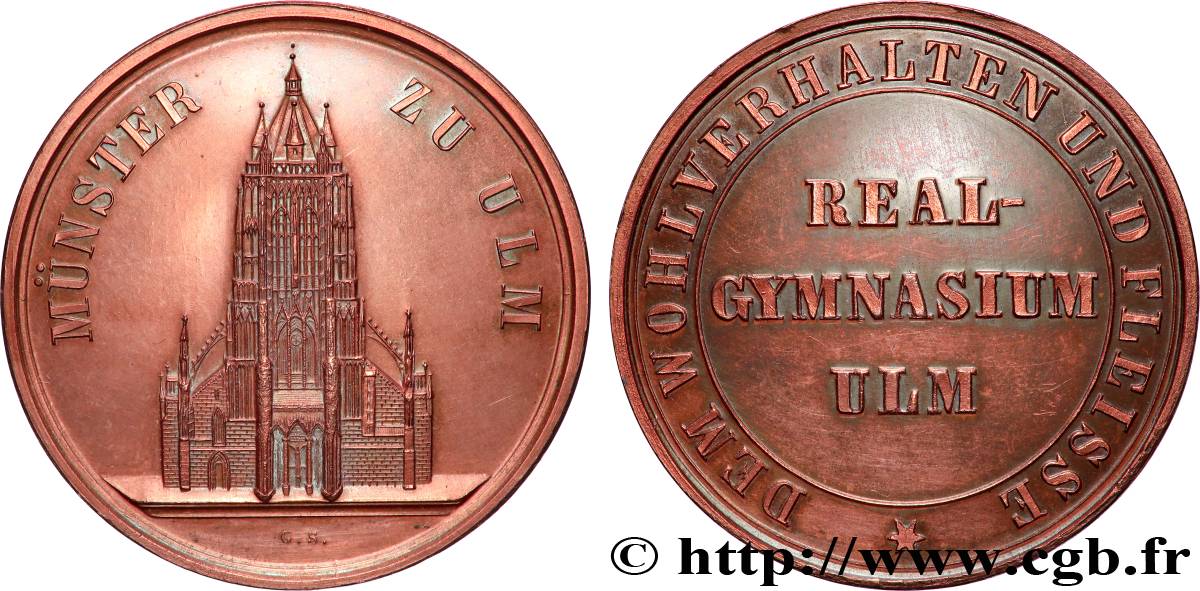 GERMANY - ULM Médaille, Realgymnasium AU