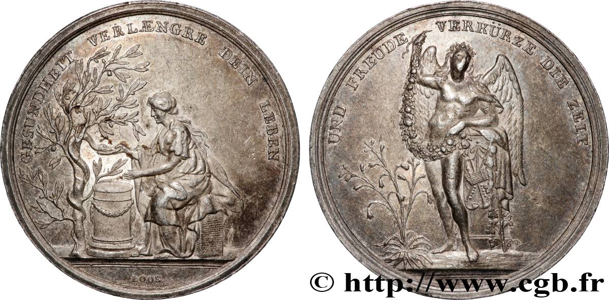 ALLEMAGNE Médaille, Santé et Joie, Hygie et Génie TTB+