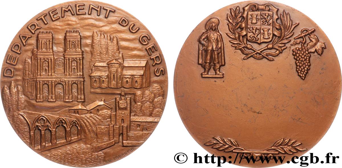 V REPUBLIC Médaille, Département du Gers AU