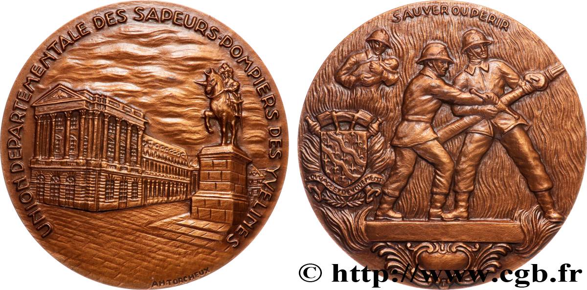 V REPUBLIC Médaille, Union départementale des sapeurs-pompiers des Yvelines AU
