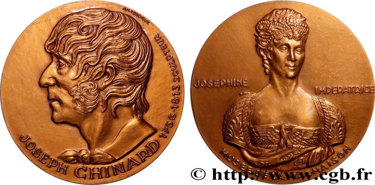 V REPUBLIC Médaille, Joseph Chinard AU