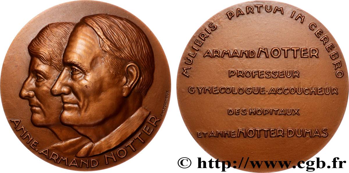 FUNFTE FRANZOSISCHE REPUBLIK Médaille, Anne et Armand Notter VZ
