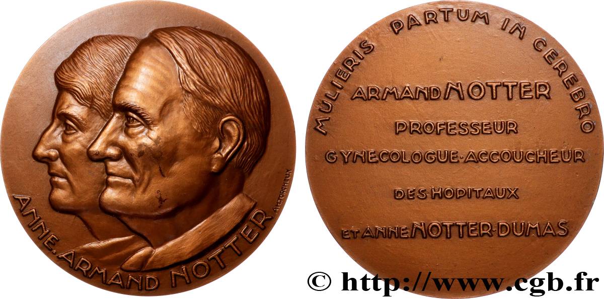 V REPUBLIC Médaille, Anne et Armand Notter AU