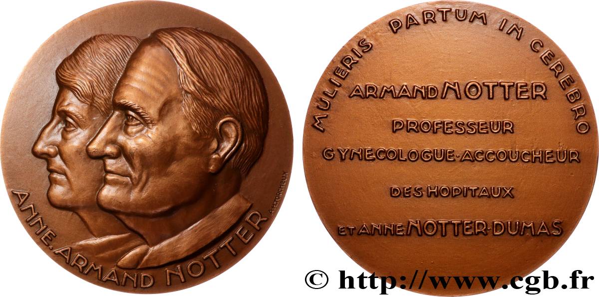 V REPUBLIC Médaille, Anne et Armand Notter AU
